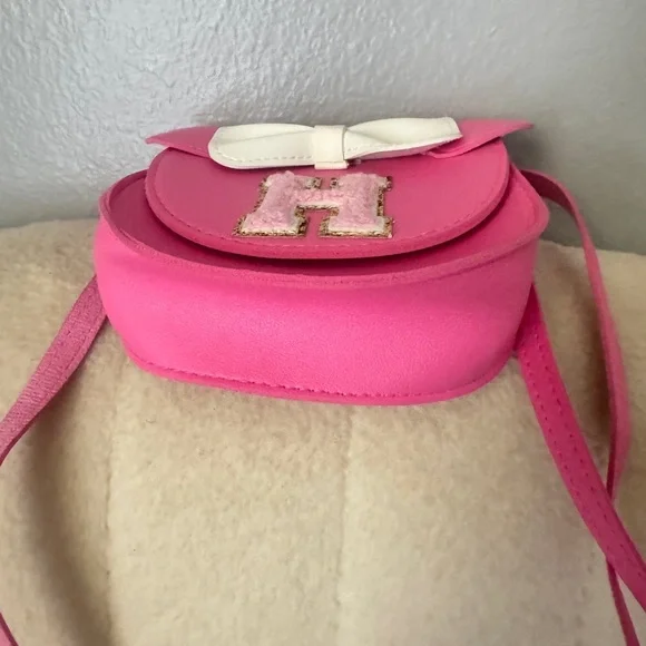 Pink and White Kids Shoulder Bag - Picture 5 of 7